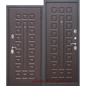 Входная металлическая дверь 10 см Монарх МДФ/МДФ Венге